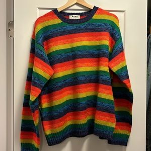 ACNE STUDIOS rainbow sweater
